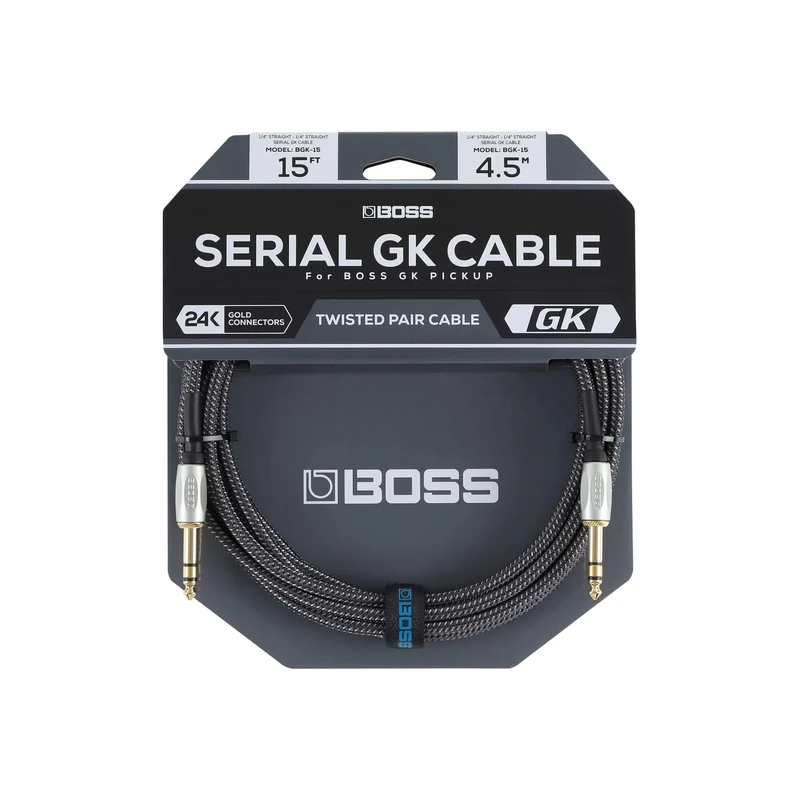 ROLAND BOSS BGK-15 | 15ft/4.5m High-Performance Digital Cable for BOSS Guitar Synthesizer Products | Compatible with GM-800, GK-5, GK-5B, GKC-AD & GKC-DA
