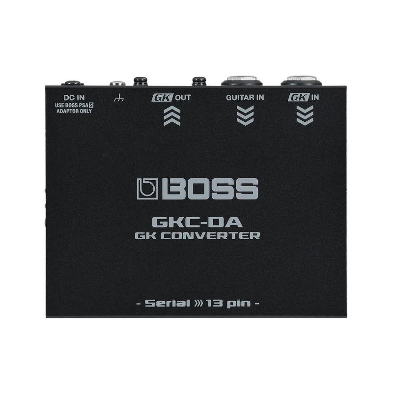 BOSS GKC-DA GK Converter | Drive BOSS and Roland 13-Pin GK Devices from the Next-Generation GK-5/GK-5B | Serial GK Input to 13-Pin GK Output | Compact & Rugged Metal Design