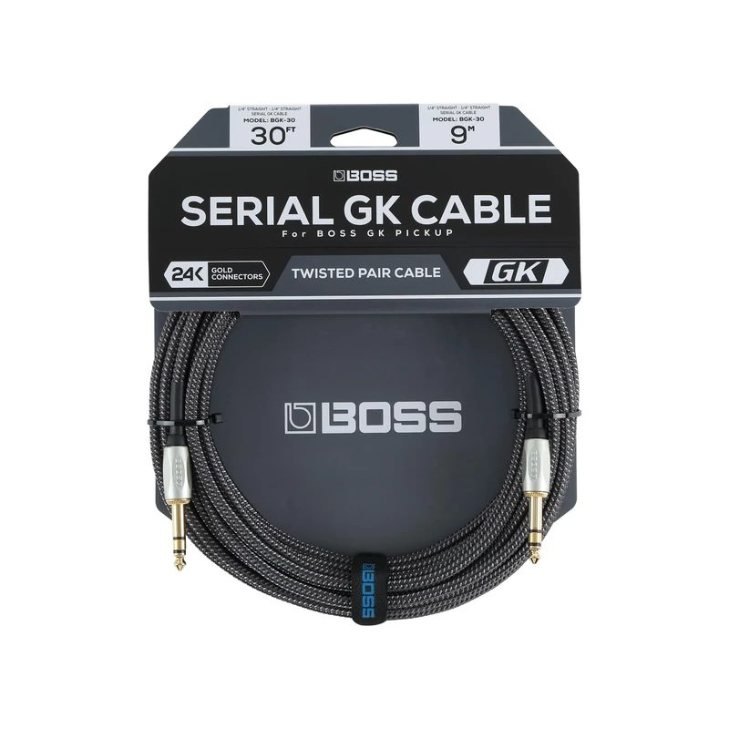 ROLAND BOSS BGK-30 | 30ft/9m High-Performance Digital Cable for BOSS Guitar Synthesizer Products | Compatible with GM-800, GK-5, GK-5B, GKC-AD & GKC-DA