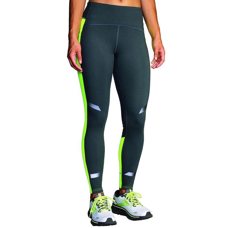 BROOKS 221640044 Run Visible Thermal Tight Pants Women's Asphalt/Nightlife Size 20