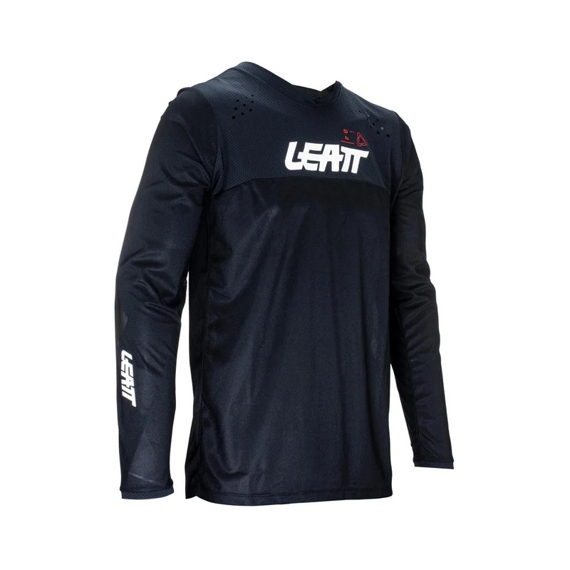 Leatt Men's Motocross T-Shirt, Black, M