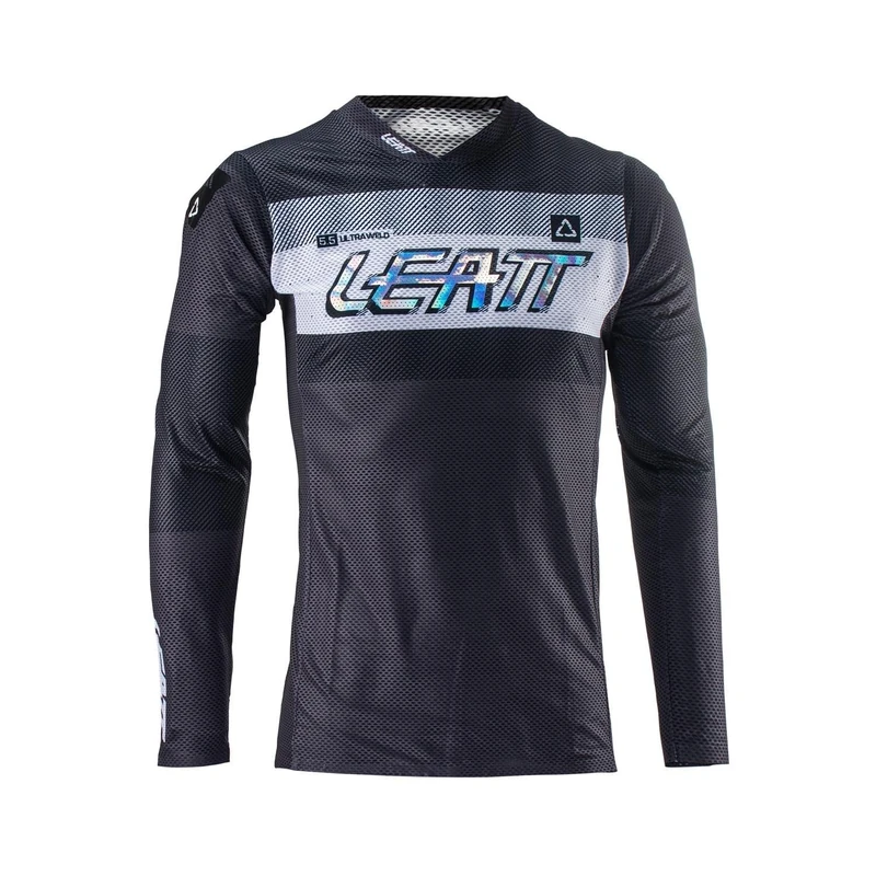 Leatt Men's Motocross Shirt, Black, S