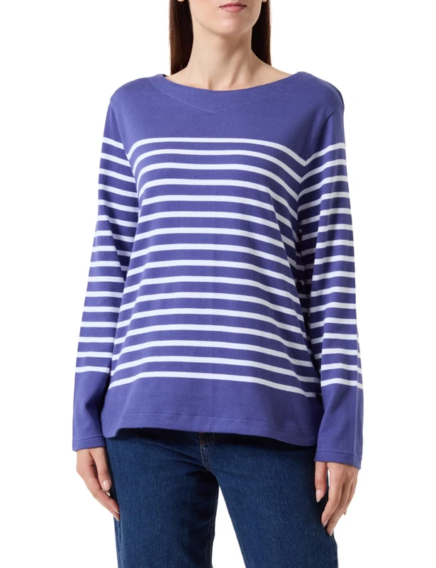 Armor Lux Women's Fantasy Sailor Sweater, Skipper/White, XS