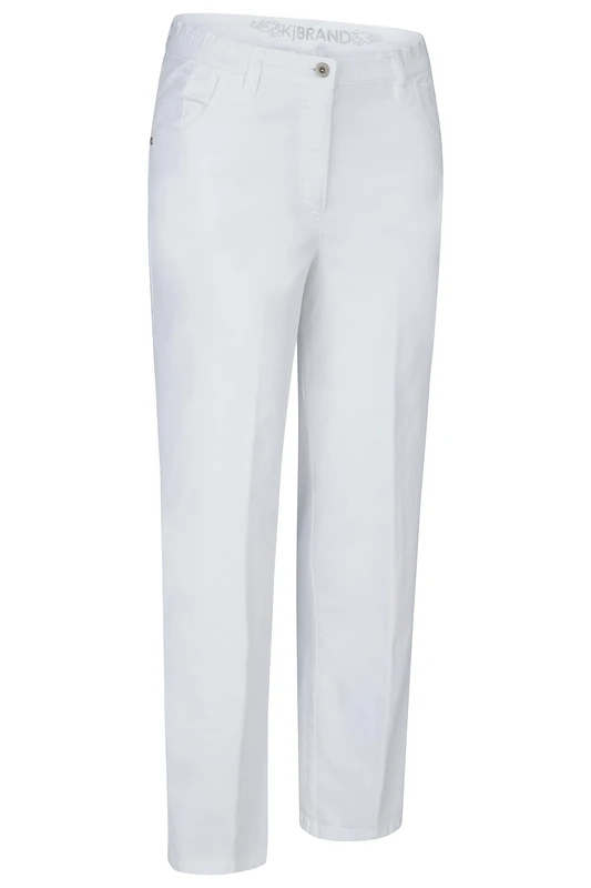 KjBrand Women's Babsie Jeans Superstretch Pants, White, 20 Short