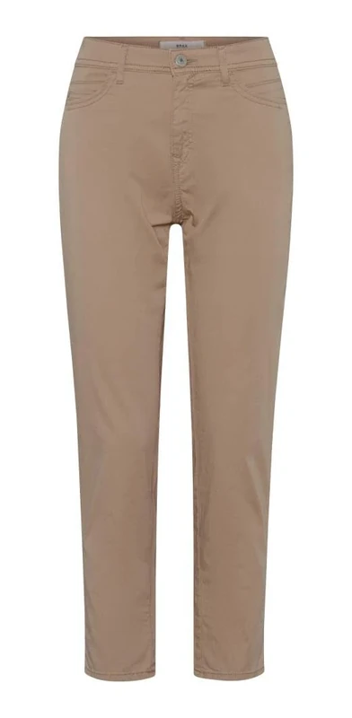 BRAX Women's Style Mary S Elegant-Sportive Five-Pocket Trousers Slacks, Sand, 27W x 30L