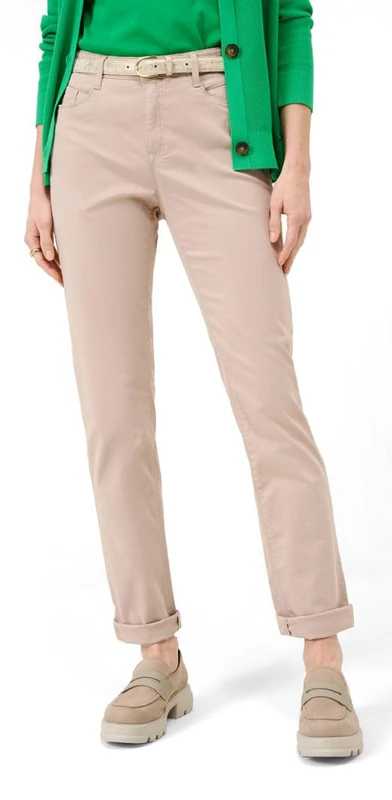 Brax Women's Style Mary Superior Cotton Five-Pocket Casual Trousers, Sand, 34W x 32L - Image 1