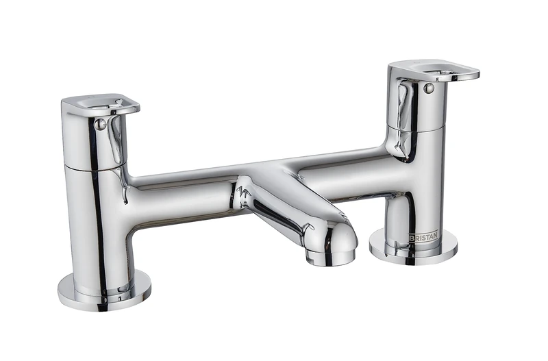 Bristan Essentials Iris Bathroom Taps, Bath Filler