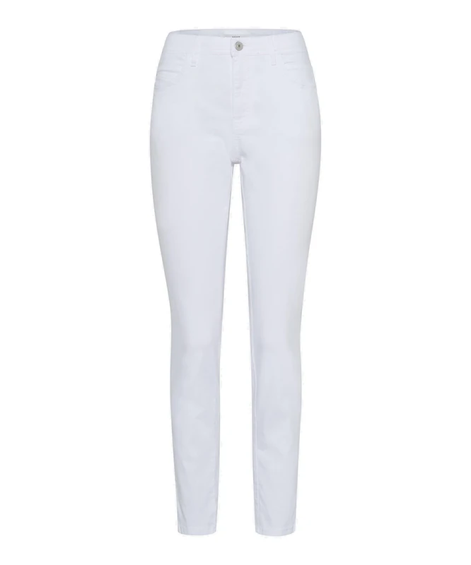 Style Mary S Elegant Sporty Five Pocket Trousers, White, 29W x 34L