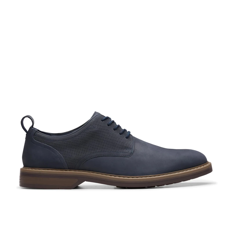 Clarks Aldwin Lace Mens Navy Nubuck, 9.5