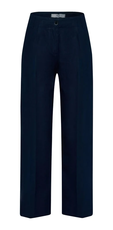 Style Maine S Casual Silhouette Trousers, Navy, 27W x 30L