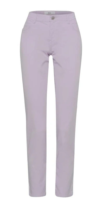 BRAX Women's Style Mary S Elegant Sporty Five Pocket Trousers Casual Trousers, Soft Purple, 32W x 32L