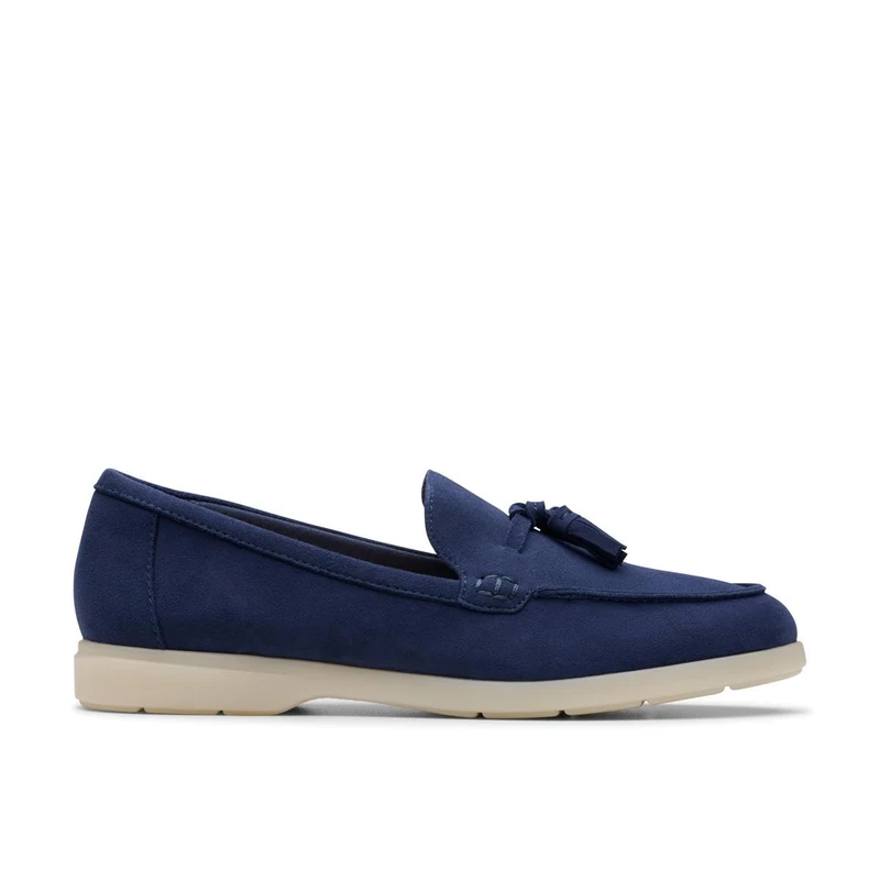 Clarks Narini Edge Womens Navy Suede, 3.5