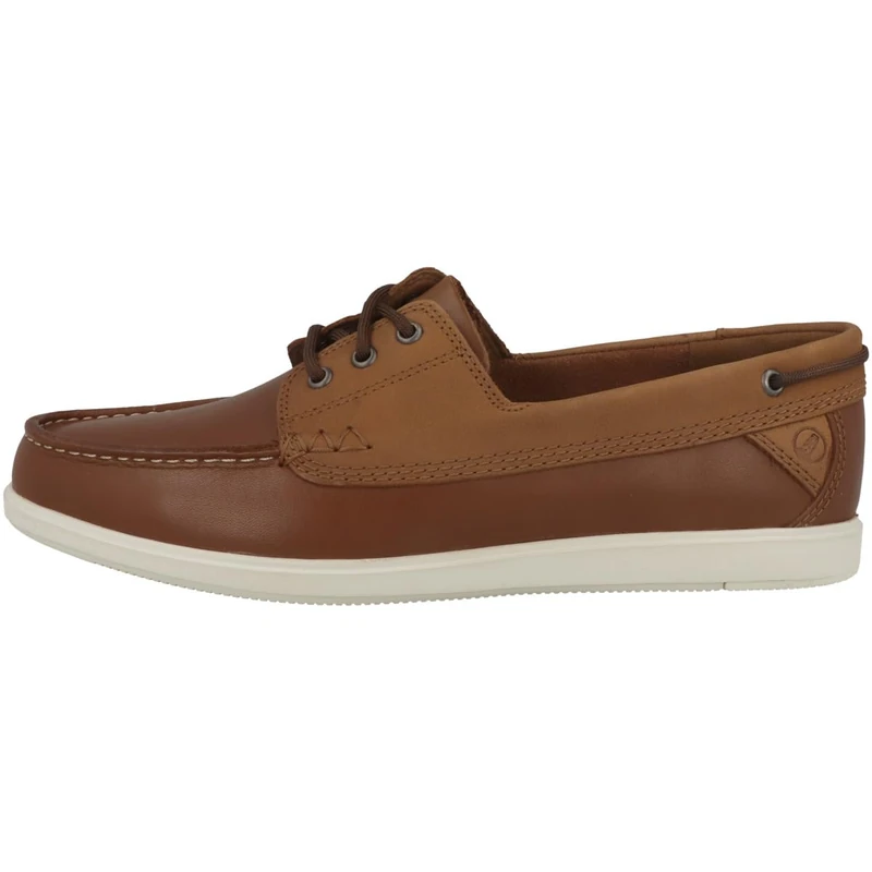 Clarks Mens Bratton Boat Shoes, Dark Tan, 8 UK