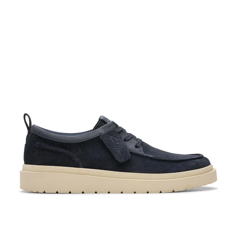 Clarks Polden Moc Navy Suede