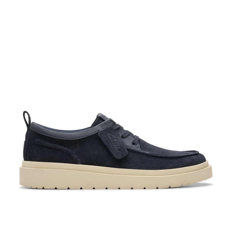 Clarks Men's Polden Moc Derby, Navy Suede, 7 UK
