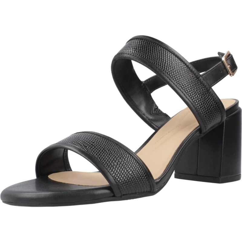 Clarks Womens Ezoria Sling Sandal, Black Interest, 5 UK