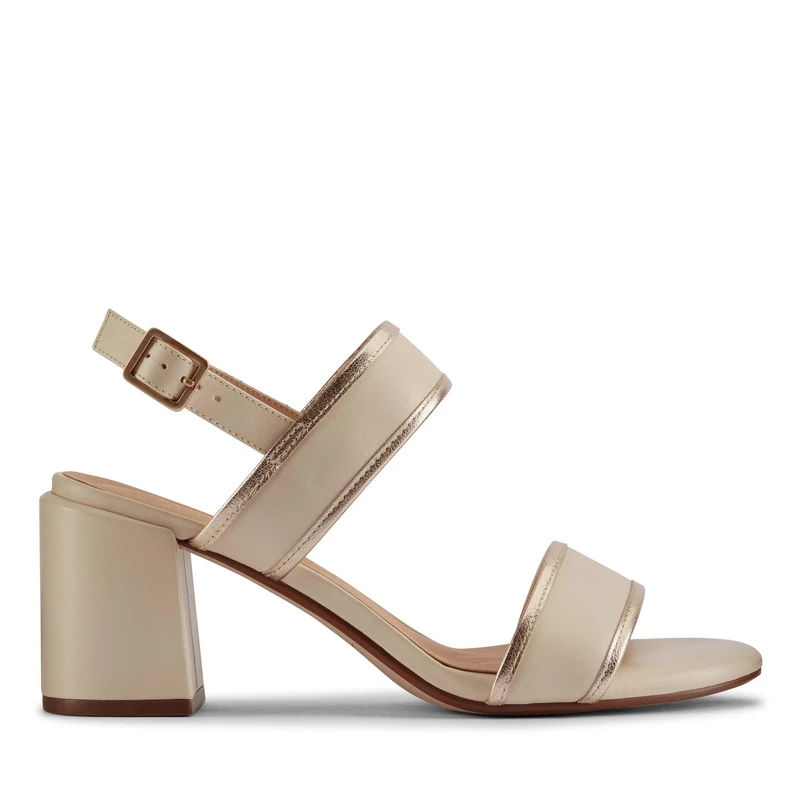Clarks Ezoria Sling Womens Cream Multi, 6