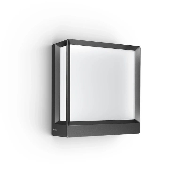 STEINEL Smart LED Outdoor Wall Light L 40 C, dimmable Outdoor Light, Warm White, Remote Control via App, Aluminium
