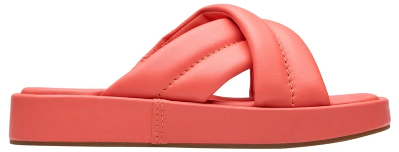 Clarks Alda Glide Womens Coral Leather, 6.5