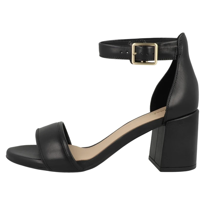 Clarks Ezoria Mae Womens Black Leather, 7.5