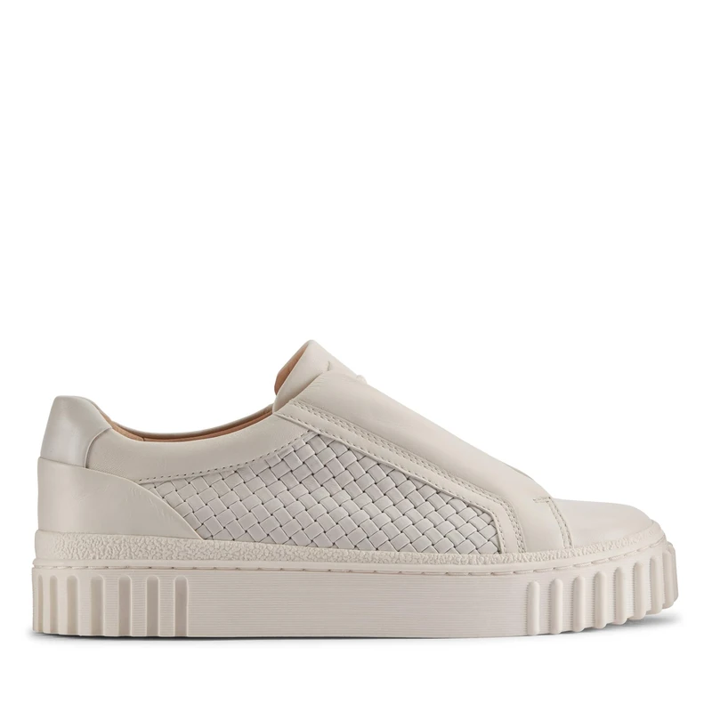 Clarks Mayhill Bay Womens Off White Lea, 3.5