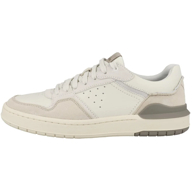 Clarks Courtlite2 Lo Mens Off White Suede, 12