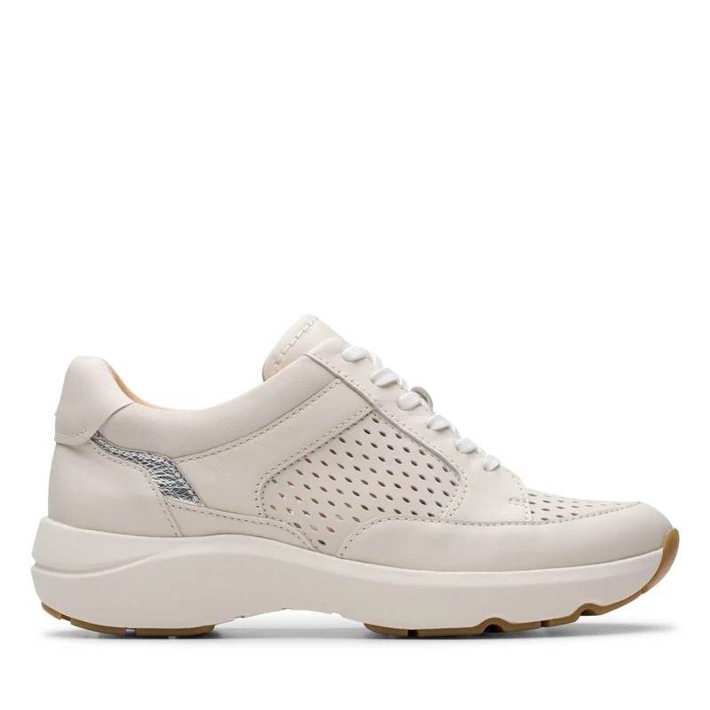 Clarks Tivoli Walk Womens Off White Combi, 8