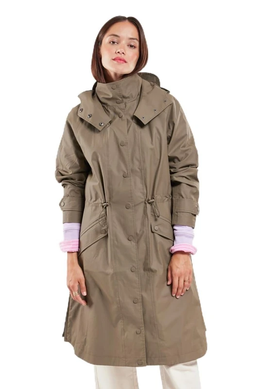 Armor Lux Women's Heritage Long Parka, Caccia, UK 12 - Image 1