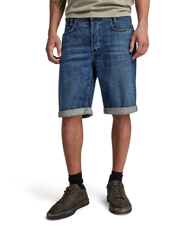 G-Star Men's D-Staq 3D Shorts, Blue (worn in sentry blue D10064-D594-G334), 33