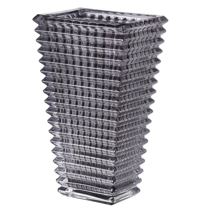 MCMCNCUIU Glass Vase, Black Glass Vase for Centerpieces, Large Flower Vases, Modern Vases for Living Room, Dining Table, Wedding, 28cm