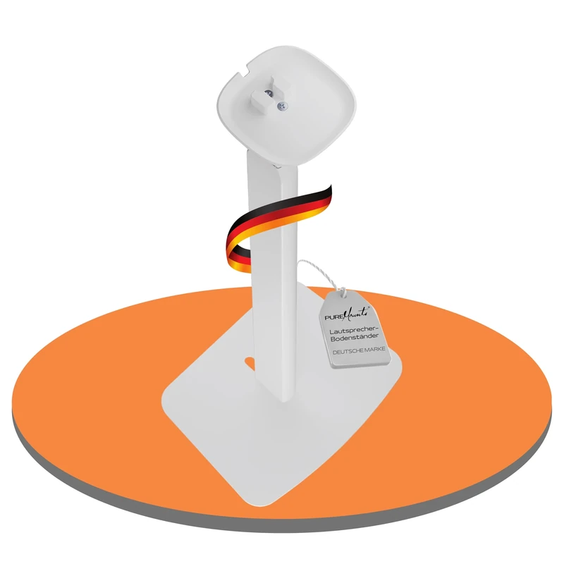 PureMounts®, Speaker Bracket Height Adjustable Stand for Sonos One, One SL & Play:1 White