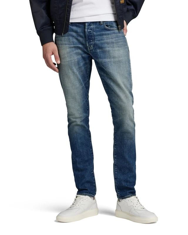 G-Star Men's 3301 Slim Jeans, Blue (worn in erosion 51001-D498-G562), 34W / 32L
