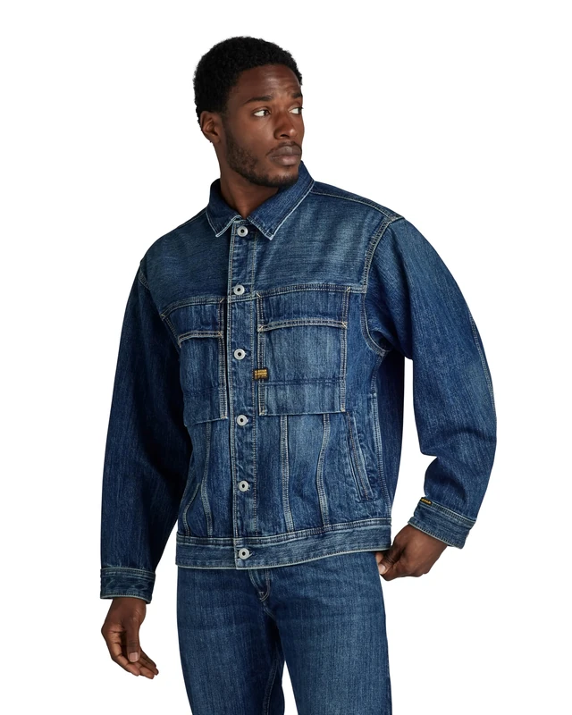 G-Star Men's Oversized Denim Jacket, Blue (worn in sentry blue D24332-D577-G334), XL