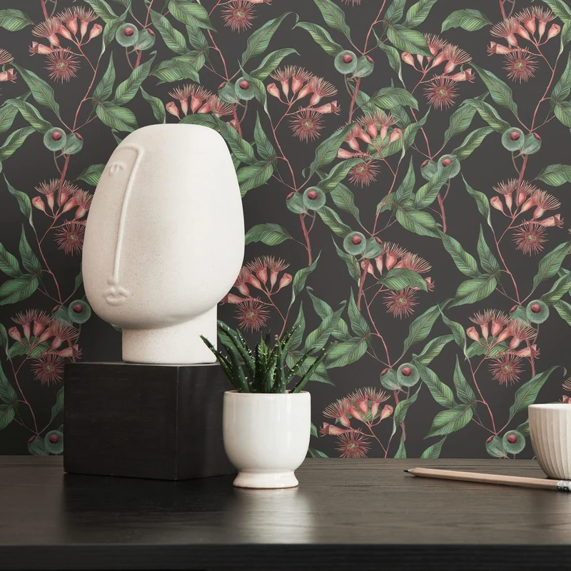 Livingwalls Wallpaper Black Green - Wallpaper Living Room Bedroom 394301 - Non-Woven Wallpaper Jungle - 10.05 m x 0.53 m for 5.33 m² - Made in Germany