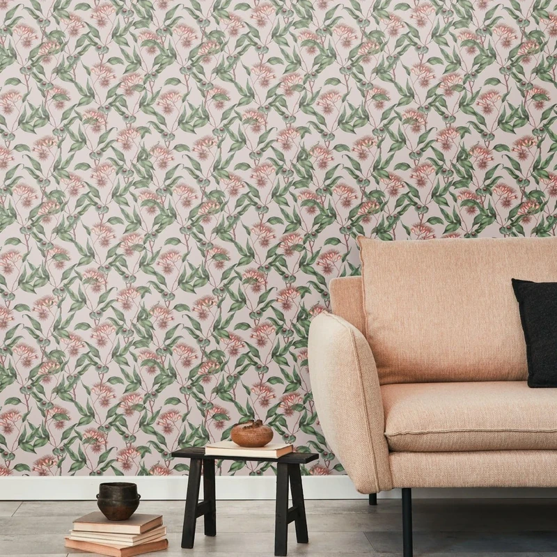 Livingwalls Wallpaper Beige Green - Wallpaper Living Room Bedroom 394303 - Non-Woven Wallpaper Jungle - 10.05 m x 0.53 m for 5.33 m² - Made in Germany