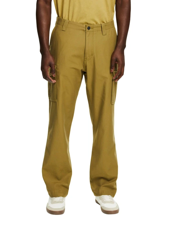 ESPRIT Men's Trousers, 360/Olive, 31 W/30 L