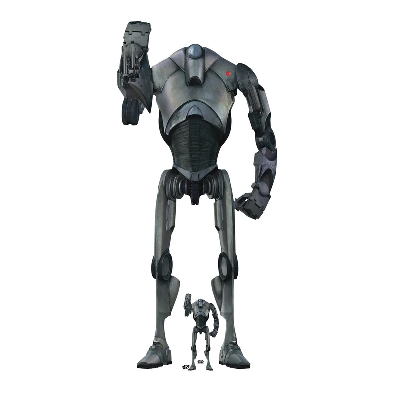 SC4288 - Star Cutouts Super Battle Droid Lifesize Cardboard Cutout - Star Wars Collectible - With Mini - Great for parties, decorations and gifts