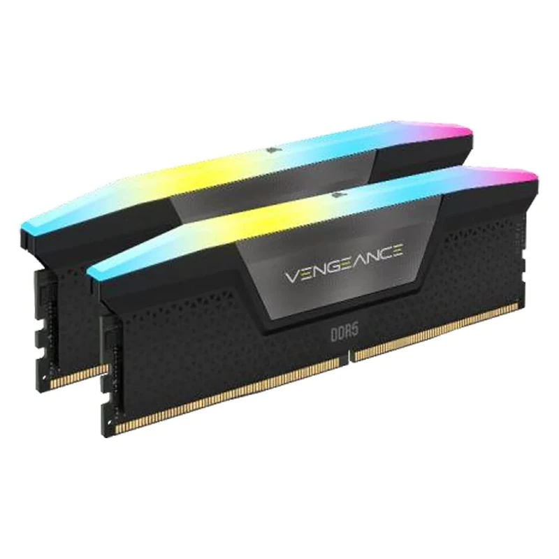 CORSAIR VENGEANCE RGB DDR5 RAM 32GB (2x16GB) 7000MHz CL40 Intel XMP iCUE Compatible Computer Memory - Black (CMH32GX5M2B7000C40)