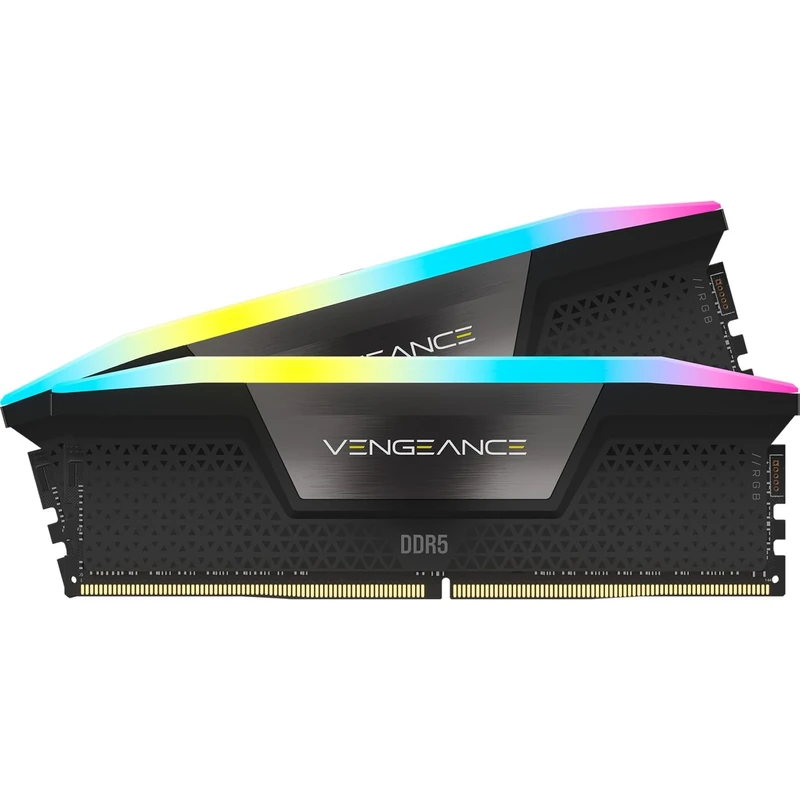 CORSAIR VENGEANCE RGB DDR5 RAM 48GB (2x24GB) 7000MHz CL36 Intel XMP iCUE Compatible Computer Memory - Black (CMH48GX5M2B7000C36)