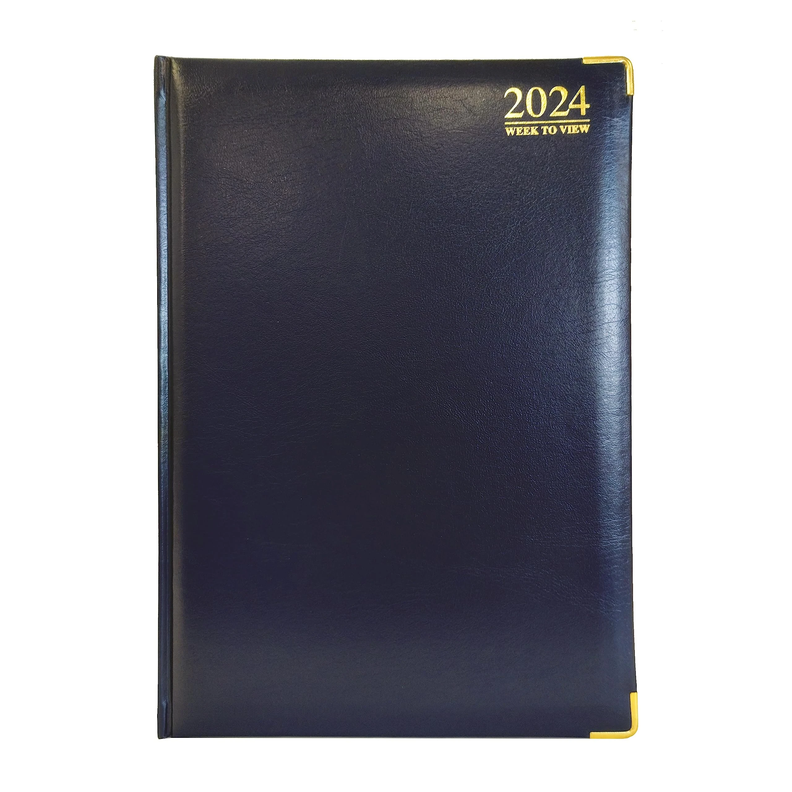 G4GADGET G4 2024 Blue A5 Week to View Diary Hardback Cover 70GSM Paper for Business Office & Home