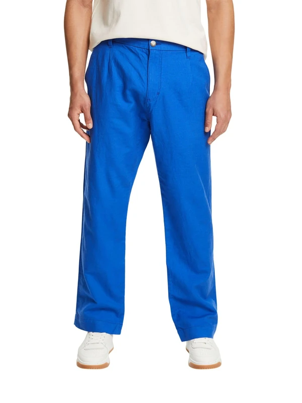 ESPRIT Men's 034ee2b302 Pants, 410/Bright Blue, 32 W/36 L