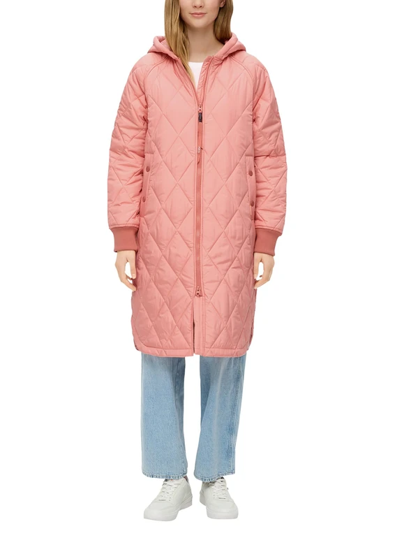 Q/S by s.Oliver Women's 2140309 Quilted Coat, 2108, M