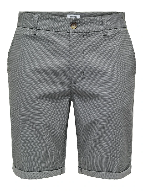ONLY & SONS ONSPETER Dobby 0058 Noos Shorts, Grey Pinstripe/Detail: Griffin, XXL