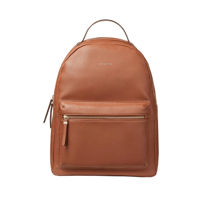 Fiorelli Women's Anouk Large Backpack, Stylish Backpack with Adjustable Straps, Pockets & Padded Laptop Compartment, Tan Faux Leather