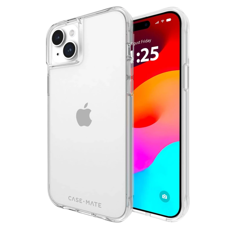 Case-Mate Tough iPhone 15 Plus Case - Clear [12FT Drop Protection] [Wireless Charging Compatible] Slim Phone Case for iPhone 15 Plus 6.7", Shockproof Cover with Anti Yellowing, Anti Scratch Technology