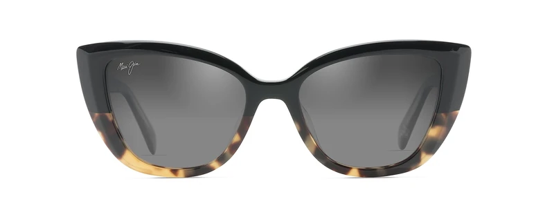 Maui Jim Blossom Sunglasses, Black with Tokyo Turtle, 54/19/145