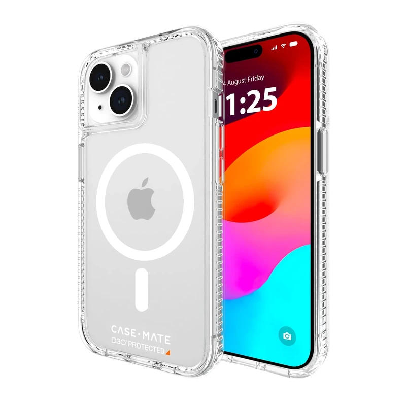 Case-Mate Ultra Tough Clear iPhone 15 Plus Case [16FT D3O Drop Protection] [Compatible with Magsafe] Slim Phone Case for iPhone 15 Plus 6.7", Shockproof, Anti Yellowing, Anti Scratch Tech