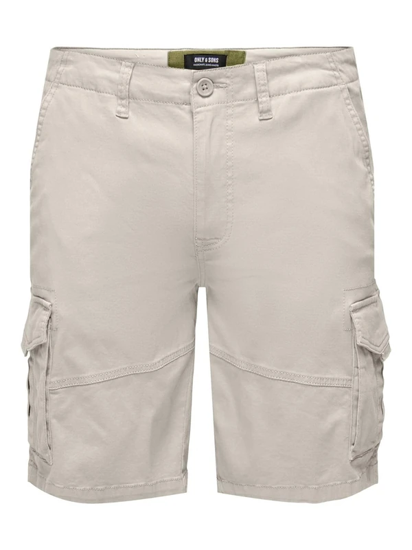 ONLY & SONS Men's Onsdean-Mike Life 0032 Cargo Shorts Noos, Moonbeam, XL