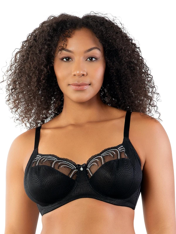 Parfait Pearl P60923 Women's Unlined Full Busted Bra-Cameo Rose-42FF Pink