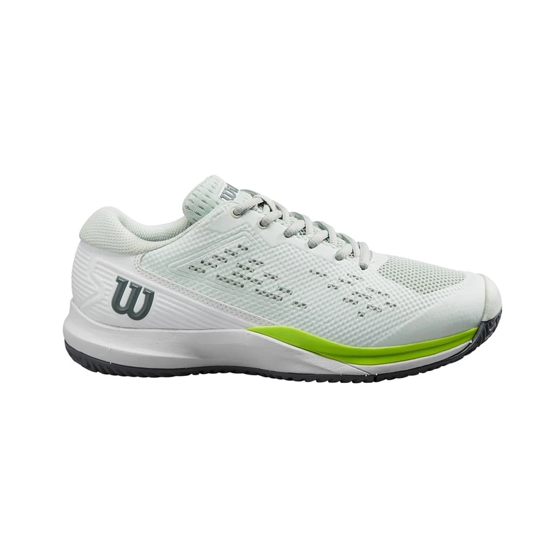 Wilson Rush Pro Ace Tennis Shoe, Women's, Size 6, Opal Blue/White/Jasmine Green